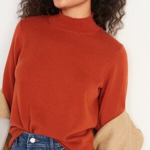 Old Navy Burnt Orange Cowl Neck Sweater